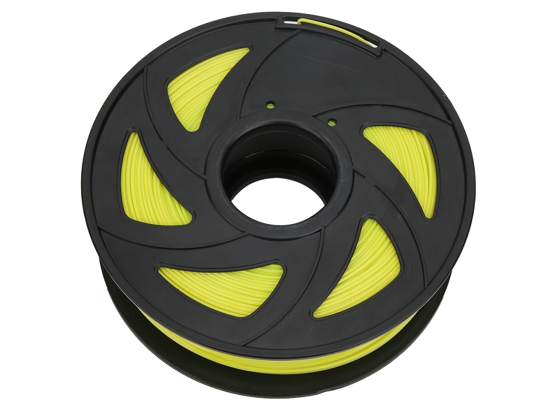 Filamento PLA Amarelo 1.75mm 1kg para Impressora 3d com Marca