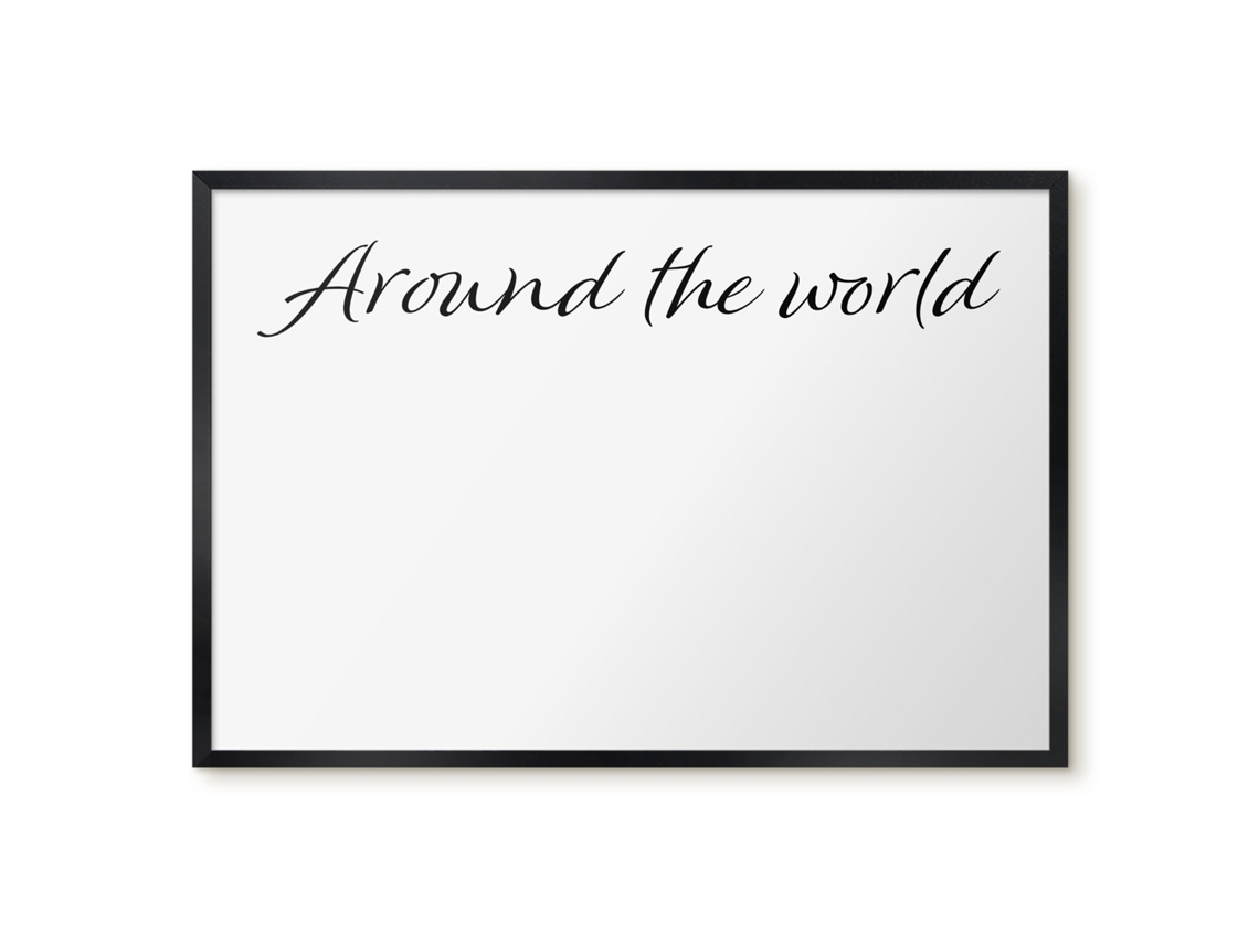 Magnetic Wall Board Around The World For The Office Espelharte (60x40 Cm)