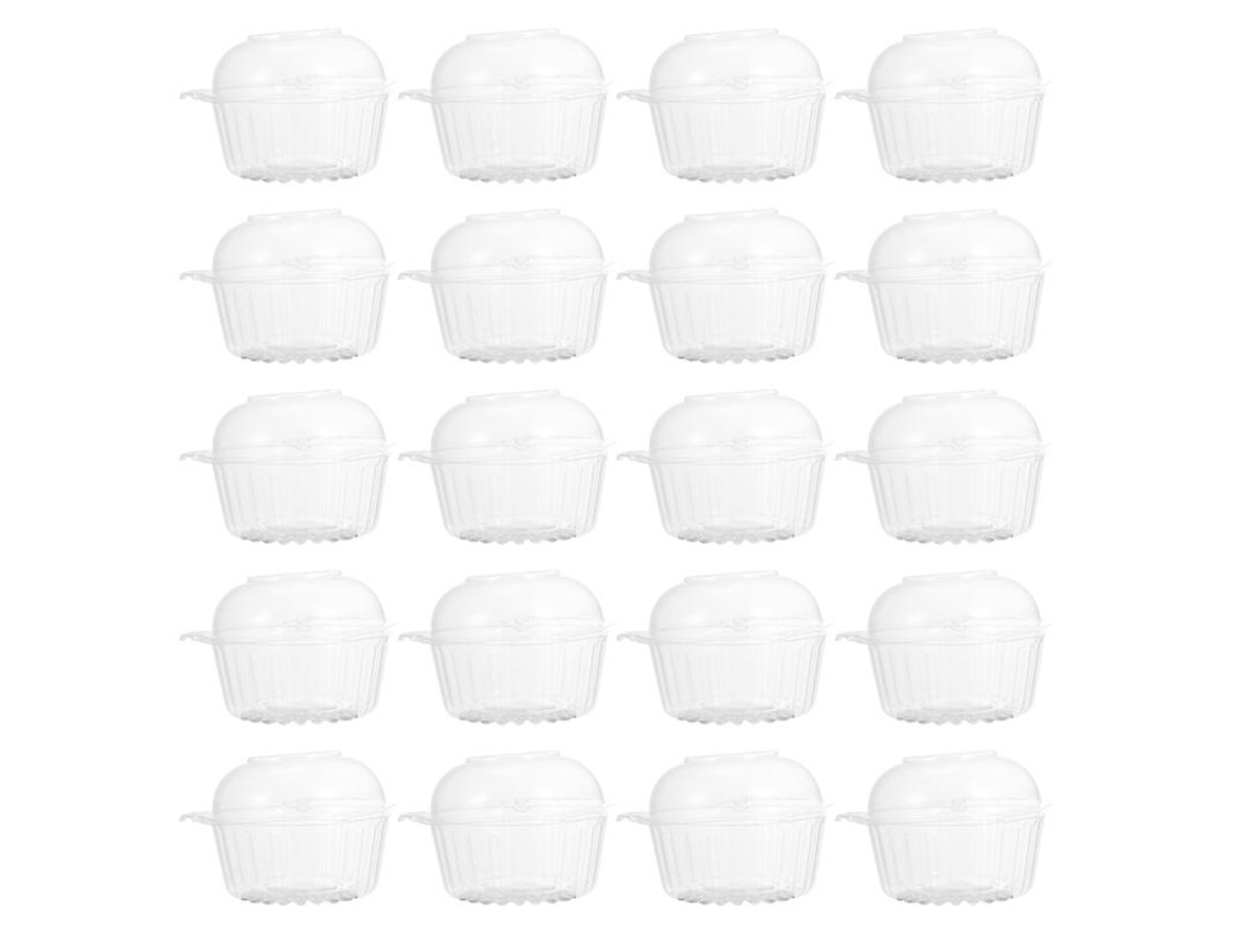 100pcs Caixas De Bolo Transparentes Allinless