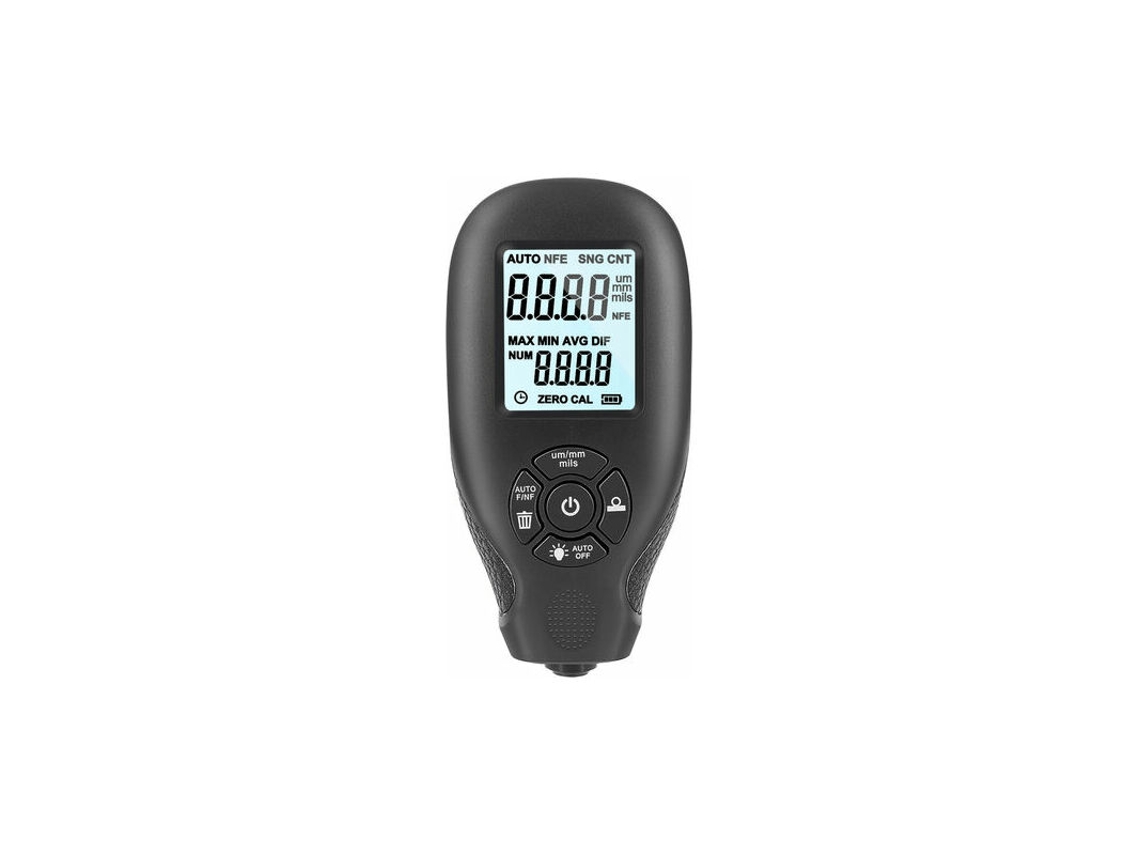 Medidor De Espessura Tinta Automotiva, Medidor Digital De Espessura Tinta Automotiva Com Visor Lcd, Preto