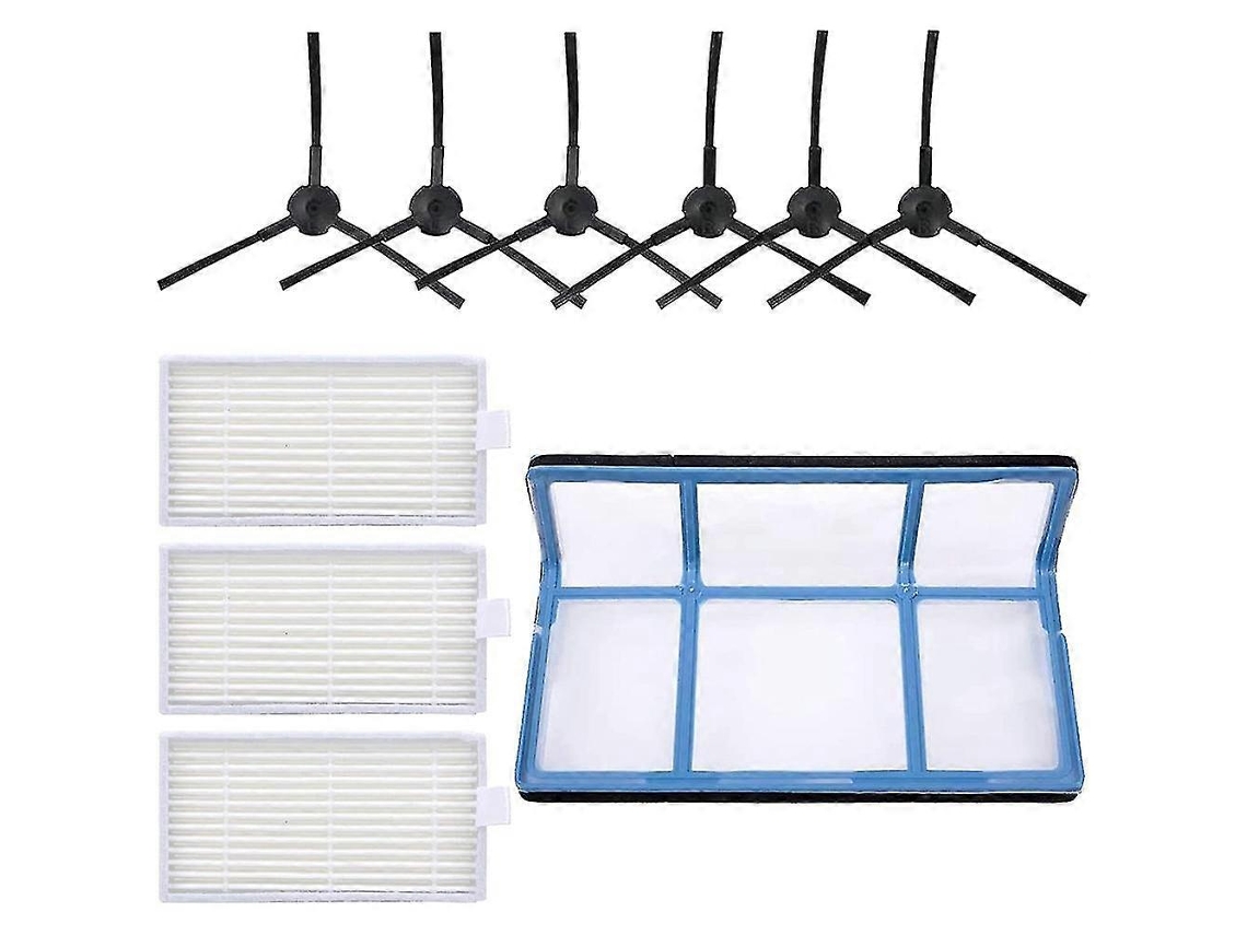 Conjunto De Peças De Reposição Para Escovas Laterais Com Filtro Para Aspirador De Pó Robô V3 V3s V5 V5s V5s Pro