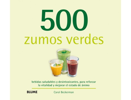 Livro 500 Zumos Verdes de Carol Beckerman (Espanhol)