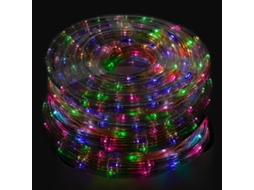 Luces navidad tubo luz multicolor 1200 leds uso exteriores / interiores protección ip44 rollo 50 metros con 3 kits de división