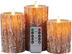 Conjunto De Velas Eletrônicas De Led Com Controle Remoto, Simulação De Equilíbrio, 10 Botões, Tempor Gokoco