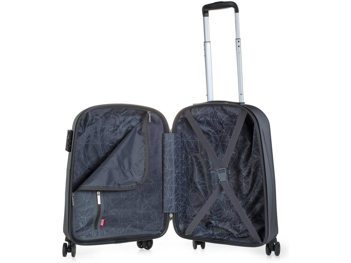 Mala de Cabine JASLEN ABS Preto (35 L)