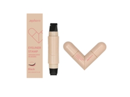 Caneta De Eyeliner Estampa Duas Pontas Zephoco Preta Contorno Suave Maquiagem Ocular Versátil