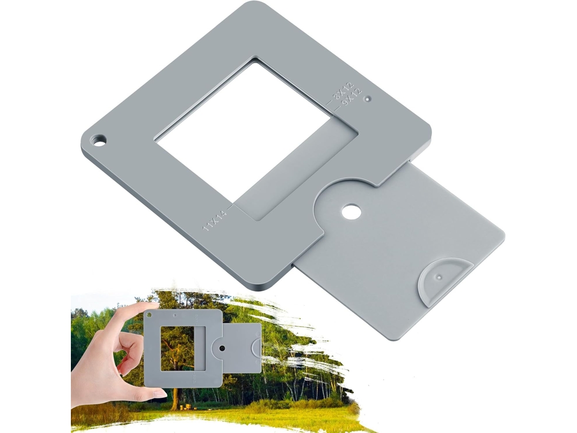 Visor para Desenho Ferramenta de Composição Portátil para Pintura Moldura para Artistas em Paisagens e Naturezas mortas AQUAFORGE