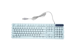Teclado Gamer Com Fio 104 Teclas Usb Retroiluminado Azul