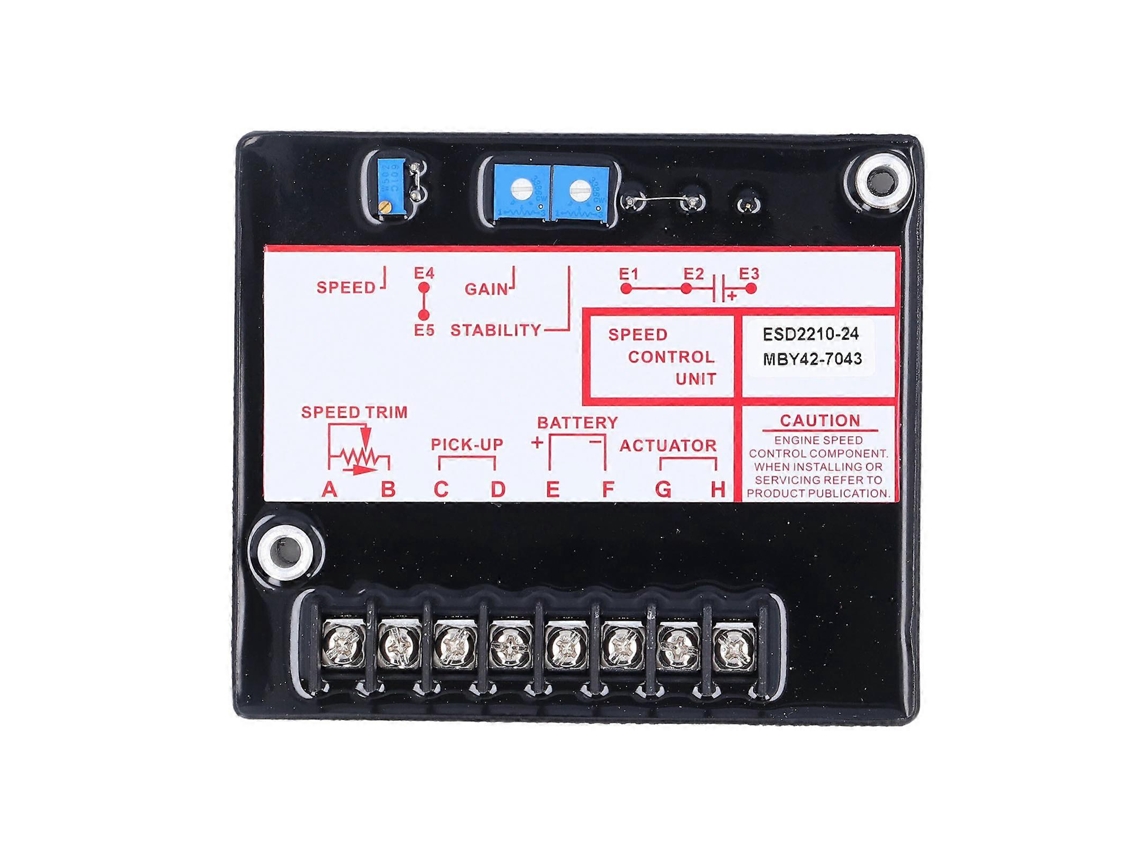 Controlador de velocidade do gerador Candeon, placa de controle eletrônica universal para regulador de velocidade do motor, 12-24 V CC