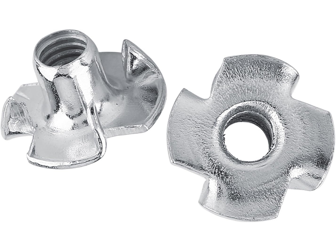 Bucha Roscada De Quatro Pontas Em Aço Carbono Galvanizado Aunmas Com