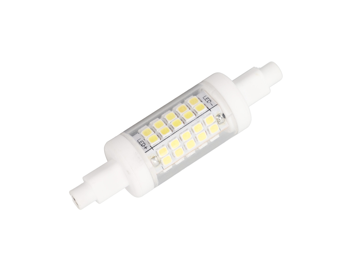Lâmpada de Led R7s 80mm 5w 60led 6000k Luz Branca de Milho para Substituição 220v