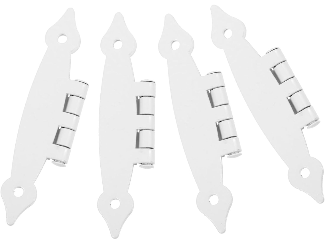 Conjunto De 4 Brancas Aço Para Portas Armário, Com Design Plano Uso