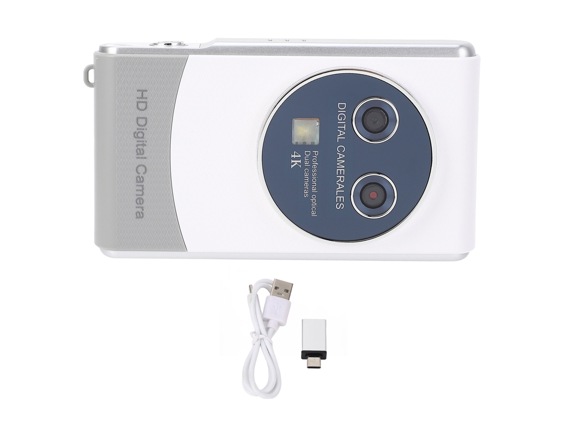 2026 câmera Digital Hd 36mp 1080p com Zoom 18x, Foco Automático, Compacta para Vlogging e Selfies