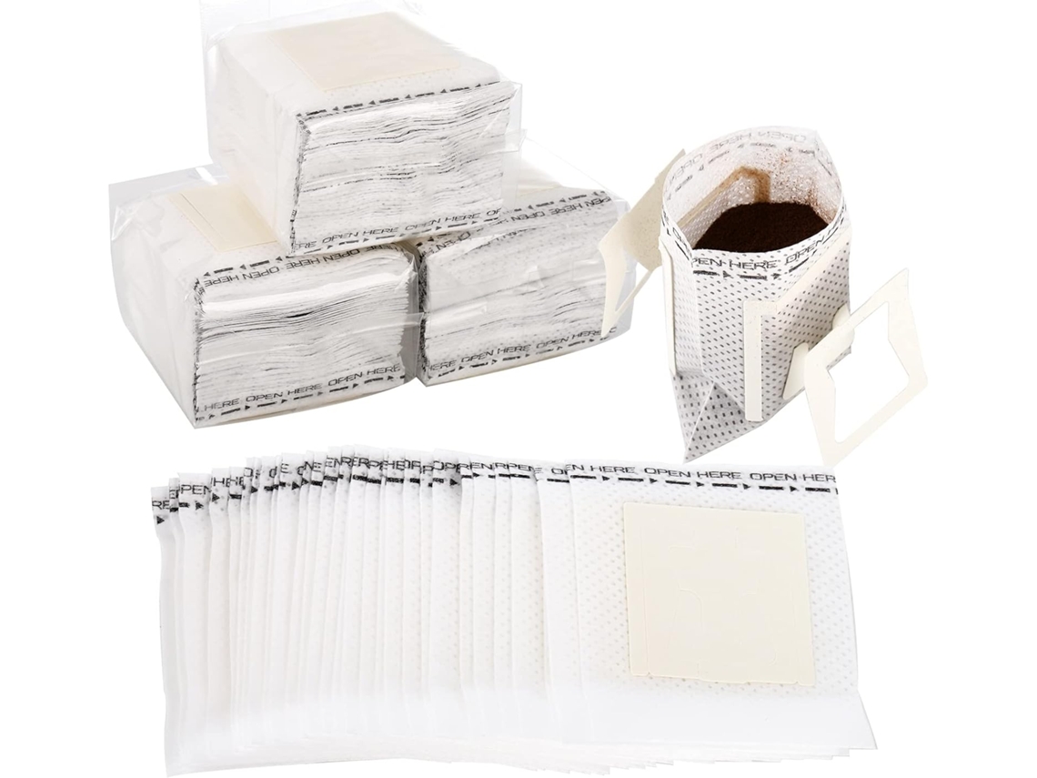 Wxsp 200 Unidades De Sacos Papel Para Filtro Café, Portáteis E Descartáveis, Com Gancho Pendurar Na Orelha, Ideais Uso Individual Em Casa, N