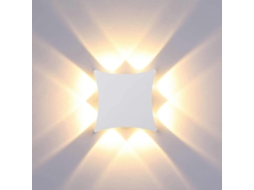 Rebe luz de Parede Led Moderna 8w Ip65 Resistente À Água, Alumínio, 3000k Branco Quente, Interior e Exterior, Quarto, Jardim, Corredor