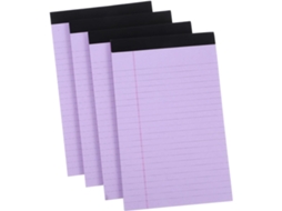 4 Peças Carnet De Notes Déchirable Ligné Bloc-notes Portable Pour Bureau Et École Mémo Et À Transporter