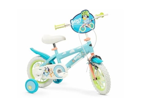 Bicicleta Infantil BLUEY 12 Azul Verde