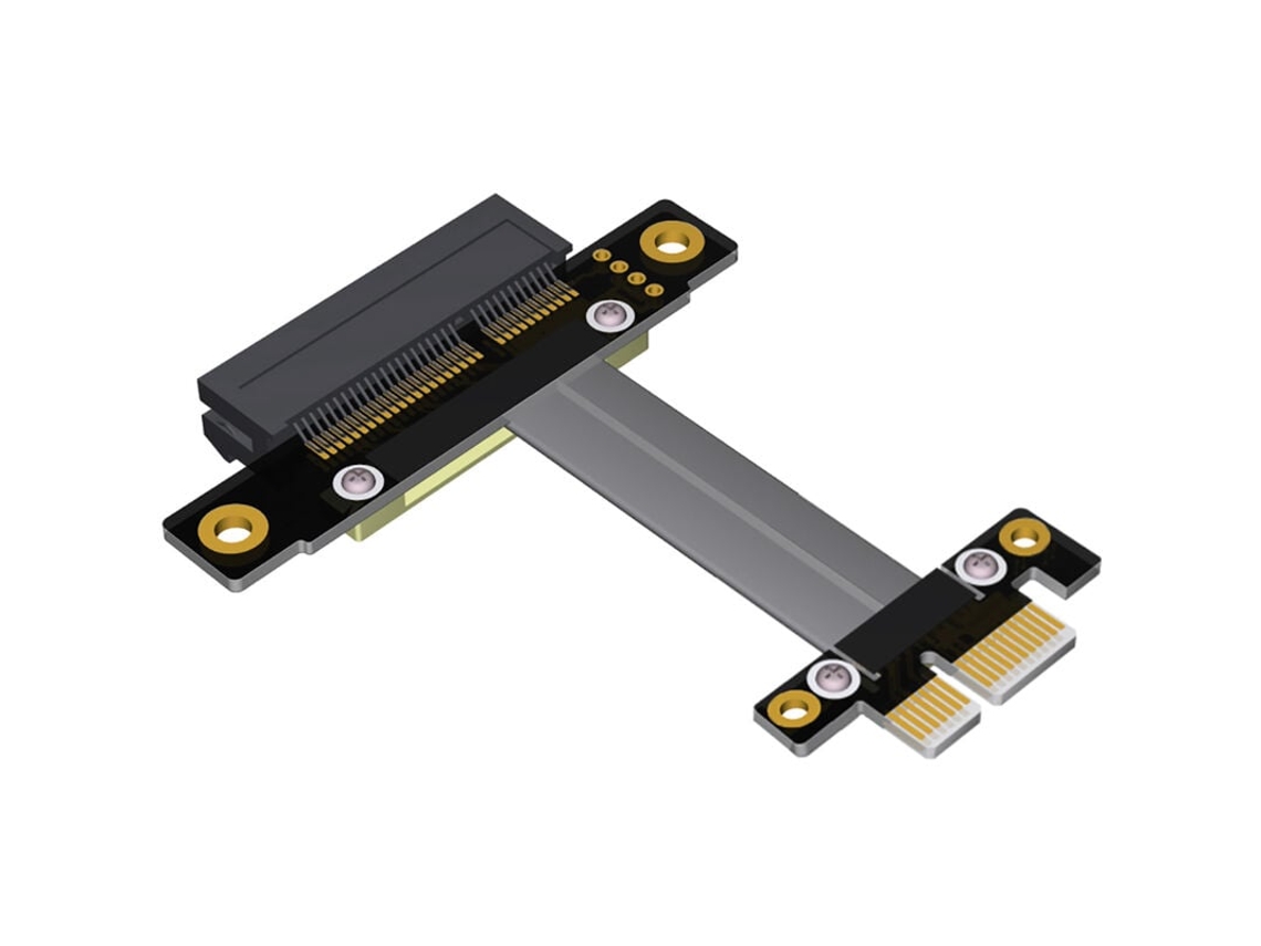 Cabo Extensor Pci E Pci Express 4x Para 1x, Adaptador De Placa Express Com Rotação Dupla De 180 Graus. Aquaforge