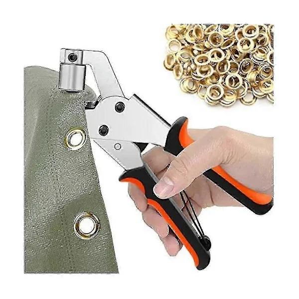 Alicate para Ilhós 10mm Conjunto Lona com 300 Ilhós BRILVIBERA