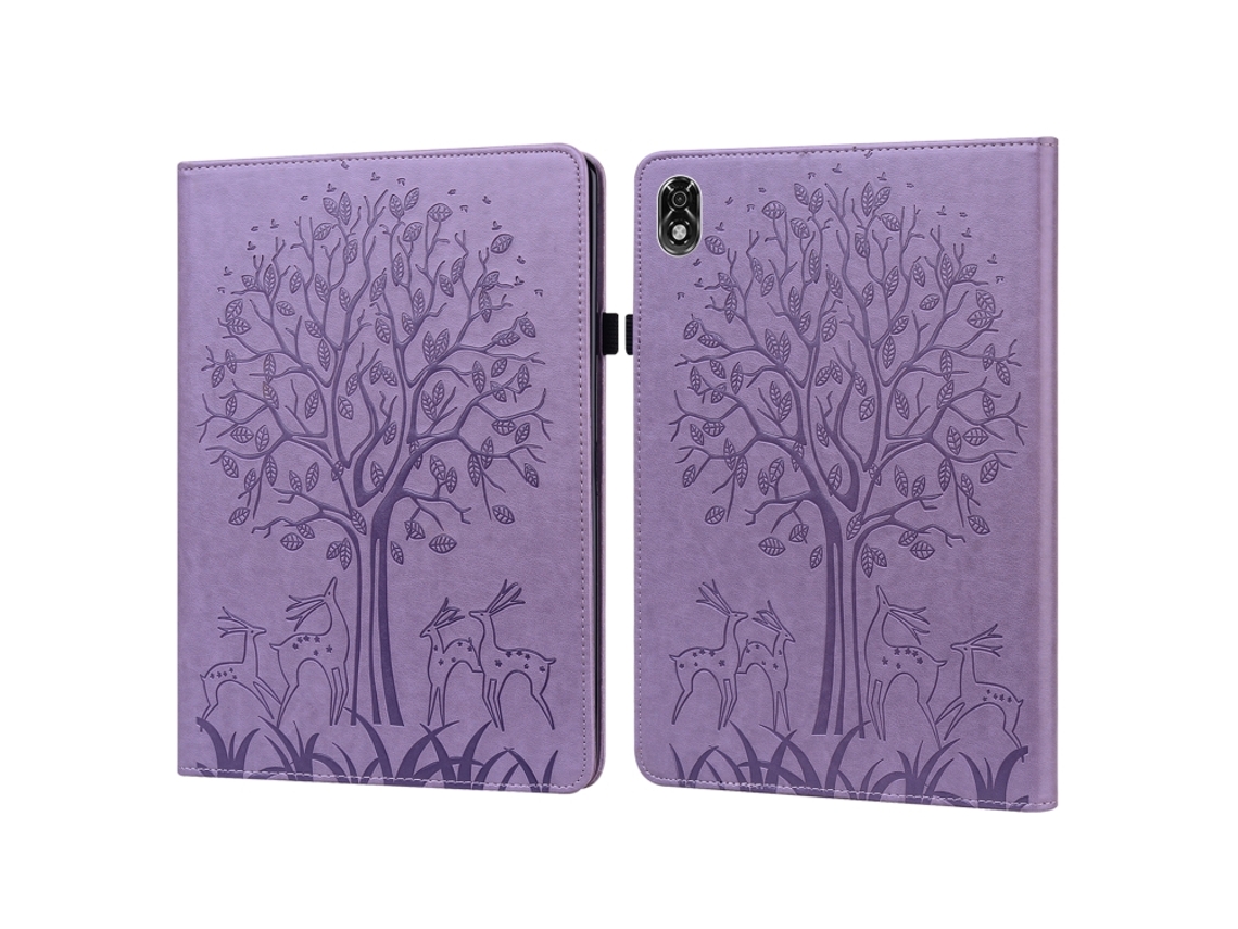 Capa De Couro Halinuia Gravada Com Árvore E Veado, Compatível Com Lenovo Legion Y700