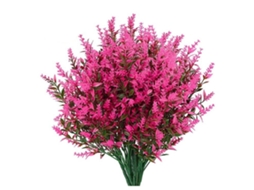 Buquês Lavanda Artificial Plástica Decorativa Resistente Uv