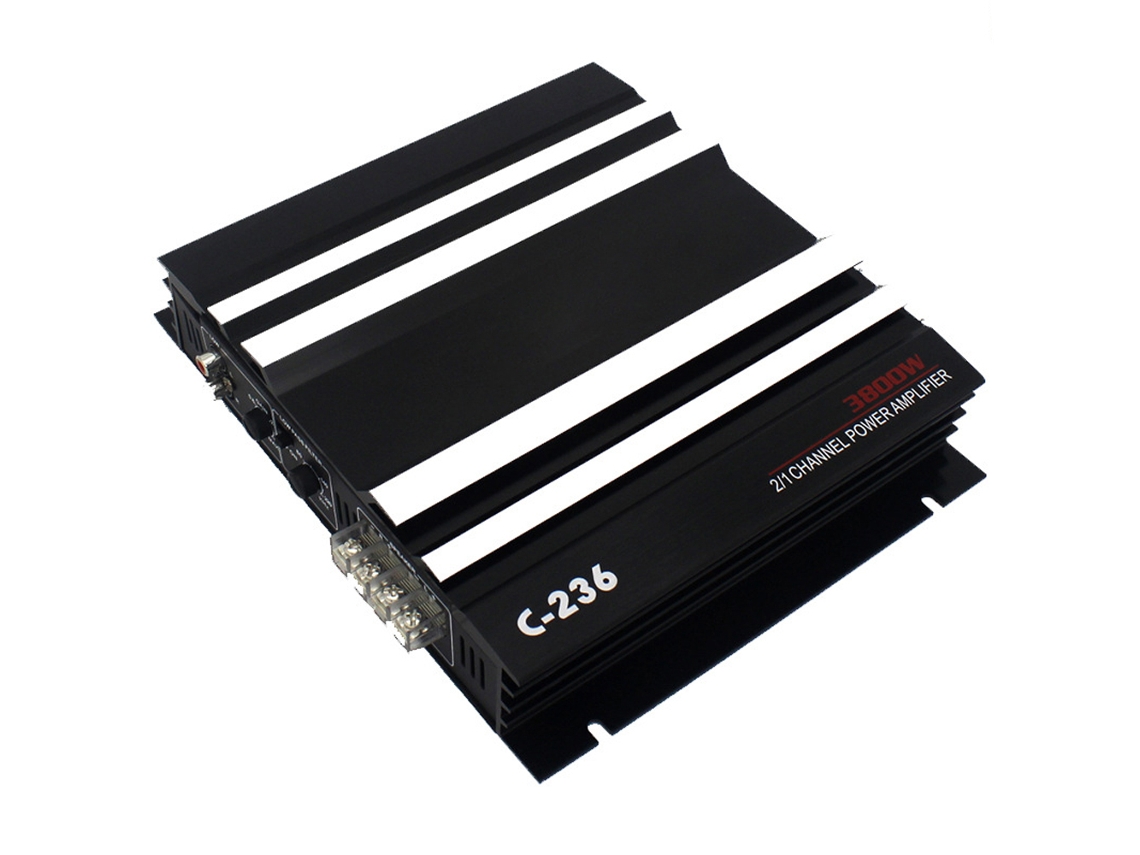 Amplificador De Áudio Carro 2 Canais 3800w Alto Poder Estéreo