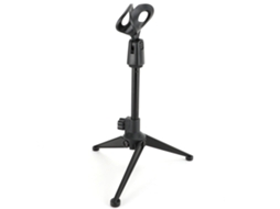 Suporte de microfone de mesa dobrável e portátil com altura ajustável e clipe para transmissões ao vivo e canto | LOGITECH