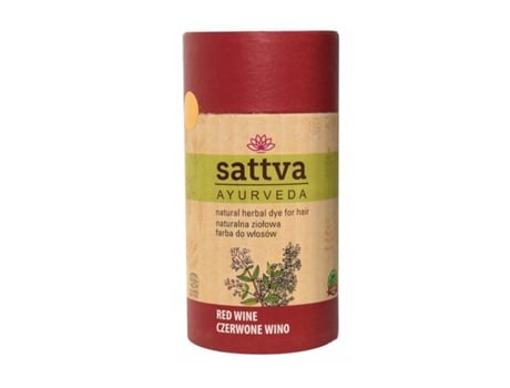 Corante Herbal Natural Para Cabelo Vinho Tinto, 150g Sattva