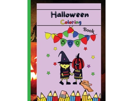 Livro Halloween Coloring Book Happy Halloween Coloring Book For Toddlers De Claudia (inglês)