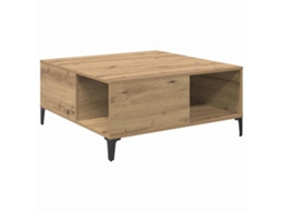 Mesa de Centro HARLANV1 em Carvalho artesanal 80x80x36,5 cm
