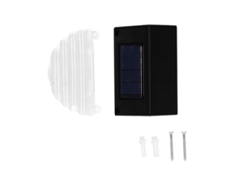 2026 4 Peças Lâmpada Solar Impermeável Ip65 para Terraço com Luz Quente e Modo Rgb para Decoração de Jardim e Pátio Preto