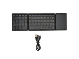 Aetheria teclado Plegable B089t Con Touchpad 64 Teclas Bt 5.1 Carga Type C Portátil Negro