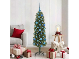 Vidaxl Árvore De Natal Artificial Verde 150 Cm Pvc E Aço E Plástico