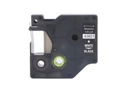 Fita de Etiquetador 6mm Pet Impermeável Resistente a Óleo para Lmpc 16596 Lm150 Lm450 Lm350 Branco em Preto