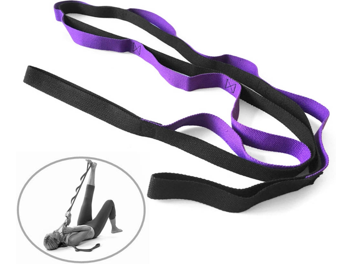 Capa de Yoga Algodão ANSELF Stretching Strap Roxo