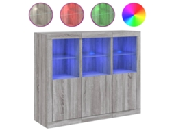 Sideboard, Sideboards Vidaxl Cinzeto Madeira Processada (n/a)