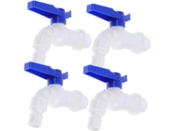 Conjunto De 4 Válvulas Plástico Para Irrigação Com Conector Rápido