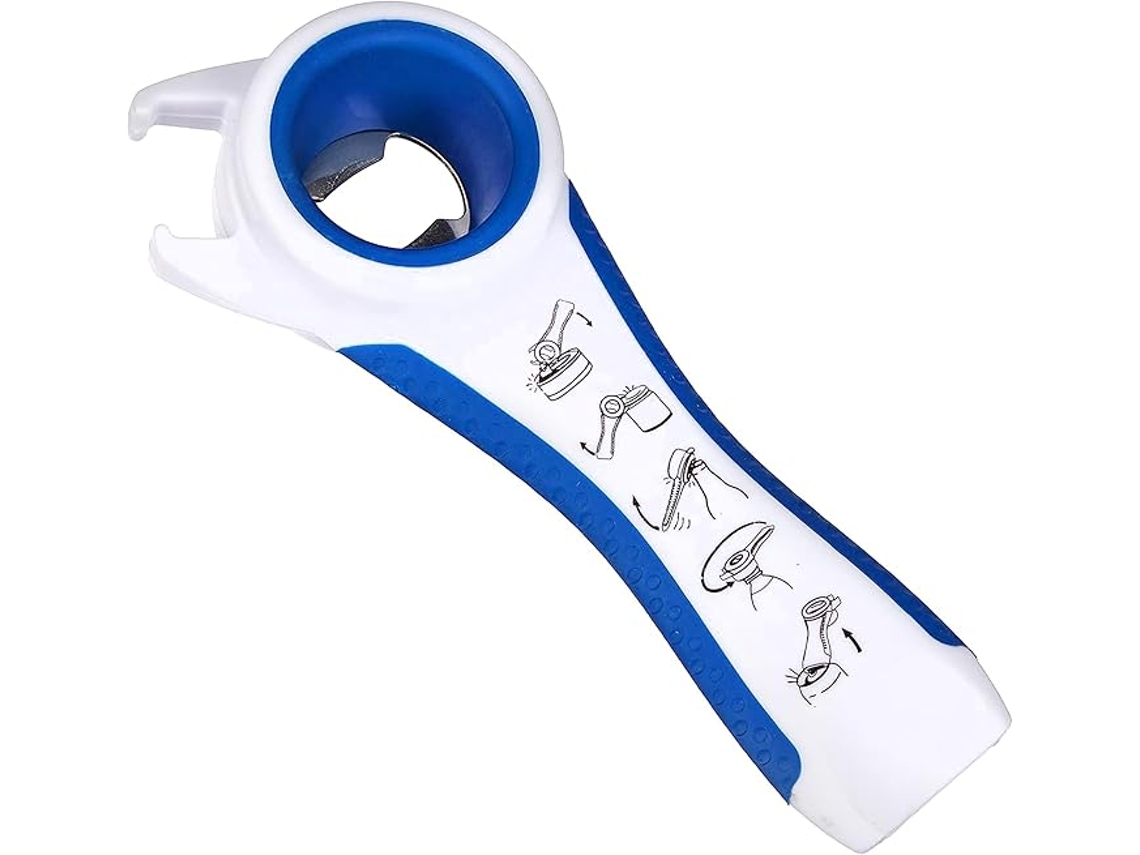 Abrebotellas Multiusos 5 em 1, Branco/azul ZYBLSSBB