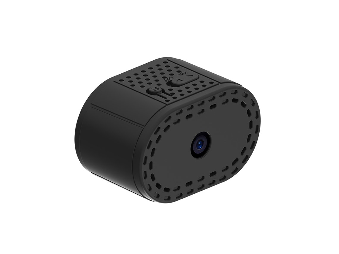 Mini Câmera de Monitoramento Remoto Sem Fio Via Wi fi MDUG (preta, Somente a Câmera)