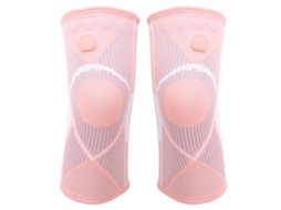 1 Par Brazo De Rodilla Para Dolor De Rodilla Nylon Antideslizante Transpirable Manga De Compresión Para Mujer Correr Entrenamiento Fitness Rosado Xl