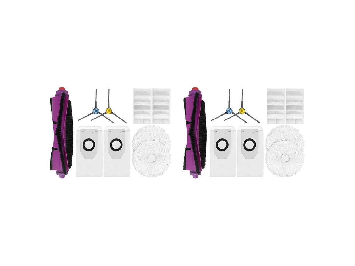 2 Peças para Aspirador Robô Midea V10: Escova Lateral, Pano de Limpeza, Filtro Hepa, Sacos de Pó_ozo