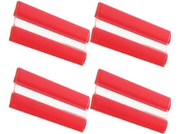 Conjunto De 4 Dobradiças Autoadesivas Acrílico 80x33mm Para Portas