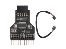 Divisor Usb De 9 Pinos 9 Pinos Para Hub De Cabeçalho Usb2.0 Dual 9 Pinos Cabo De Extensão 1 Para 2