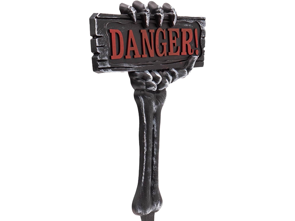 Placas de Halloween para Uso Externo, Estaca de Esqueleto Assustadora de 54 Cm para o Chão Decoração para Festas Ao CHABERLU