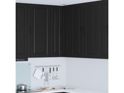 Vidaxl Armário De Canto De Parede Porto Preto 57 X 57 X 100 Cm
