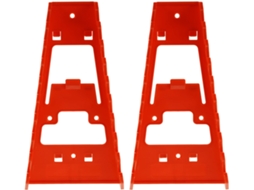 Organizador De Parede, Solução Versátil Para Ferramentas Em Plástico, Conjunto De 2 Peças, Vermelho