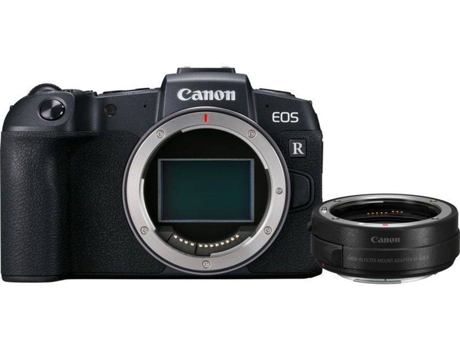 Máquina Fotográfica Mirrorless CANON EOS RP + Adaptador EF-EOS R (26.2 MP - Sensor: Full-Frame - ISO: 100 - 102400)