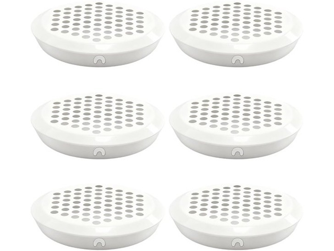 Ventilador De Parede - 6 Unidades Branco Para Armários E Cozinha