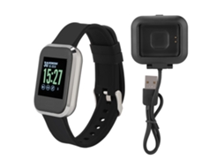 Pulseira Inteligente com Monitoramento de Frequência Cardíaca, Pressão Arterial e Bluetooth, À Prova D'água. EOOCOO