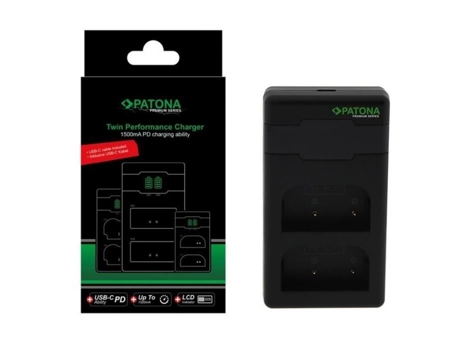Carregador Pd Premium Twin Performance Para Olympus Blx 1 Om 1 Com Cabo Usb C 161713 Patona